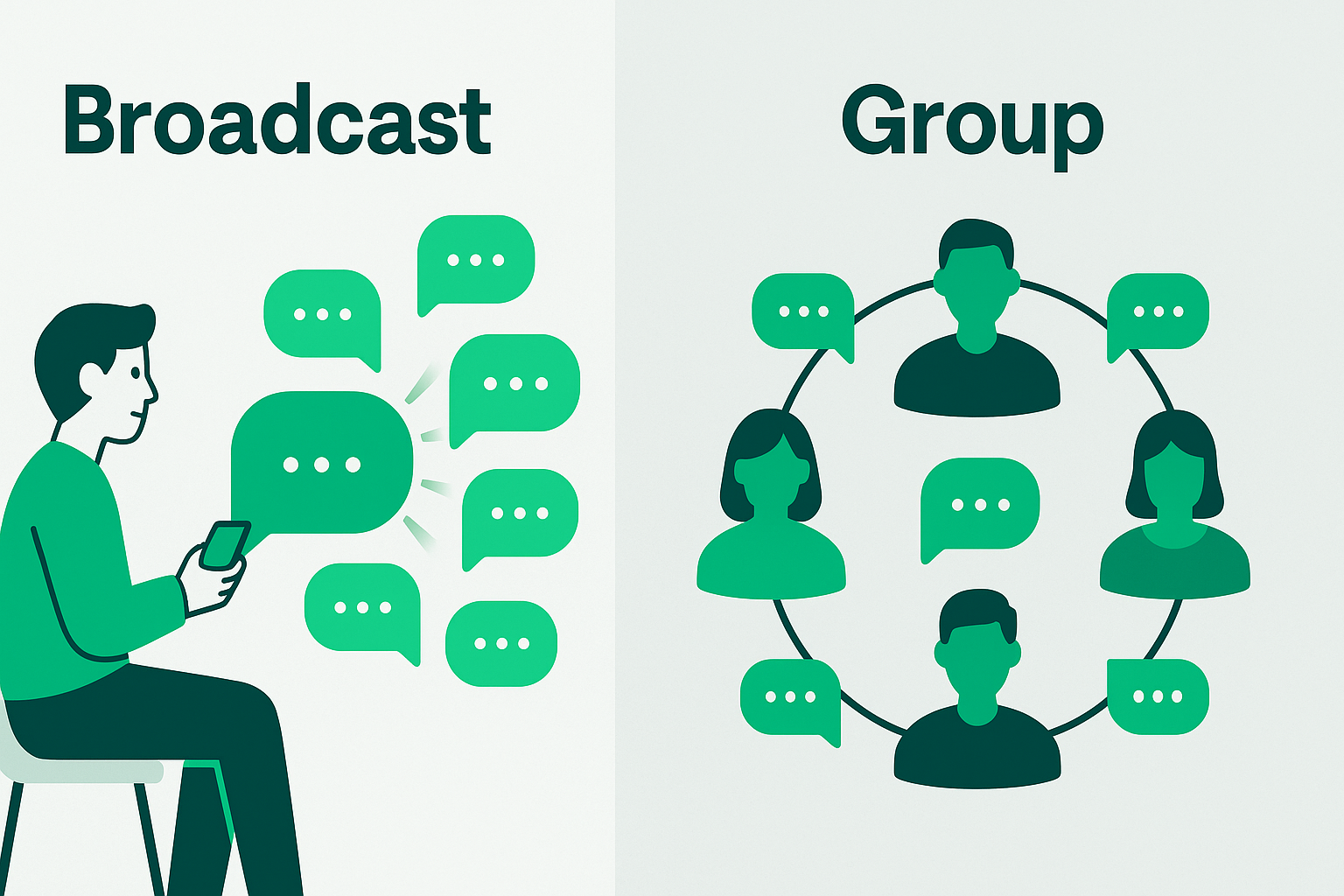 WhatsApp Broadcast vs WhatsApp Group: Key Differences Explained | Mindlytics